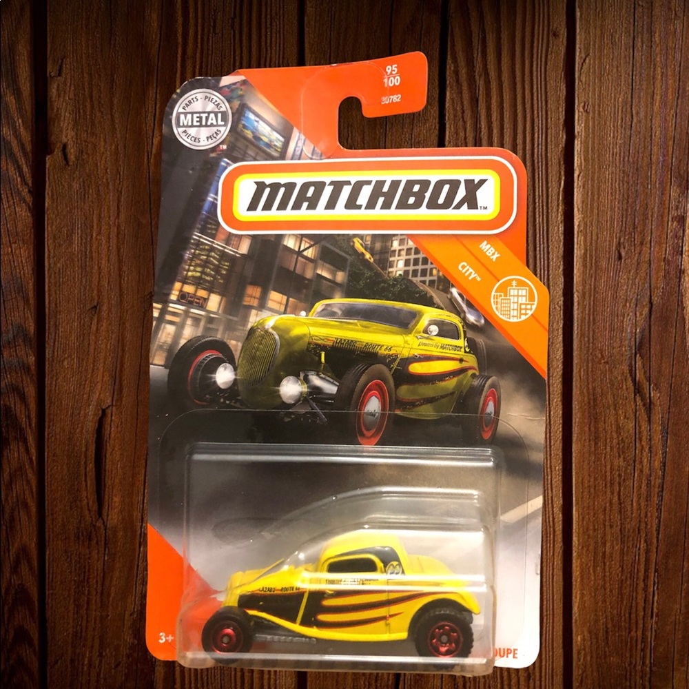 2020 NWT Collectible Matchbox ‘33 Ford Coupe (Yellow) Mattel MBX City